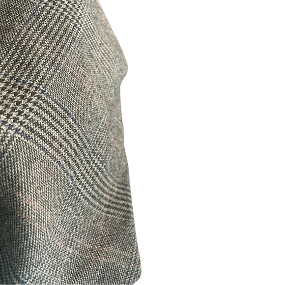 💙 Kendall & Kylie Gray/Blue Plaid Wide-Leg Trousers - Size Large - Picture 11 of 13